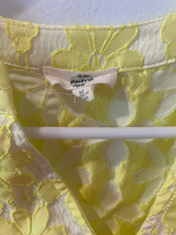 Entro chartreuse jacquard top - Image 3