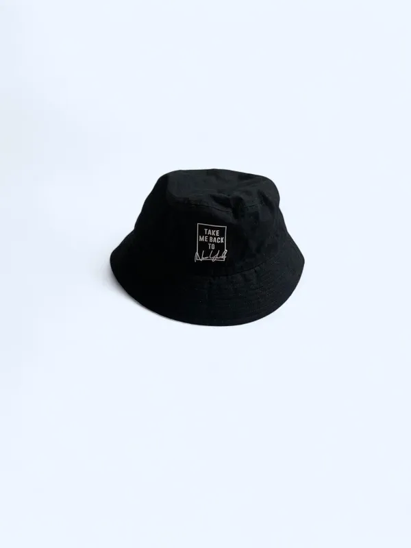Black cotton "Take me back to New York" bucket hat by Robin Ruth - Image 2