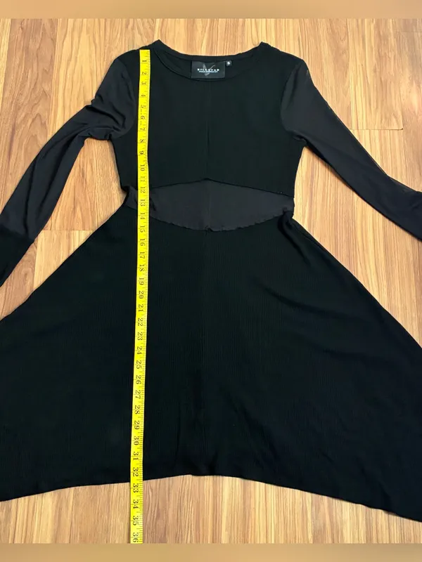 Killstar Ribbed Knit Dress with Thumbholes & Cutout Detail S - Image 10
