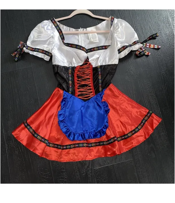 Rubies Sexy Small Halloween Costume Oktoberfest Beer Maid Dress Bavarian VTG - Image 13