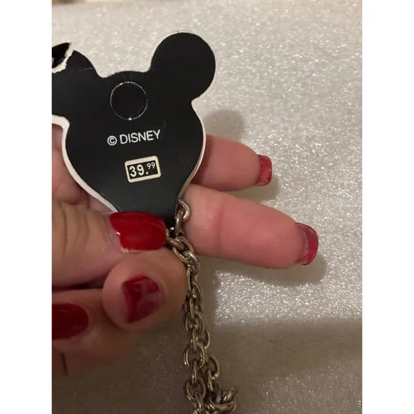 Disney World‎ Mickey Mouse Charm Anklet Silver Tone Adjustable Chain - Image 5