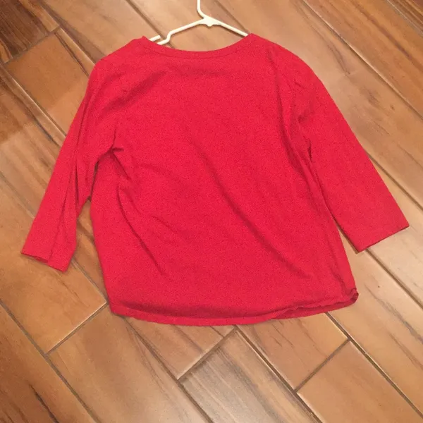 Kim Rogers  red Henley - Image 4