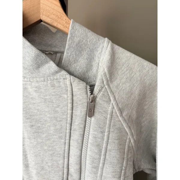 Lululemon Back To It Wrap Jacket Heathered Vapor Size 2 - Image 4