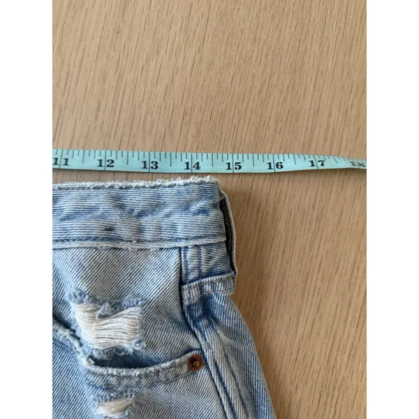 Y2k Abercrombie & Fitch Zoe Natural Rise Vintage A-Line Denim Skirt Size 8 2691 - Image 6