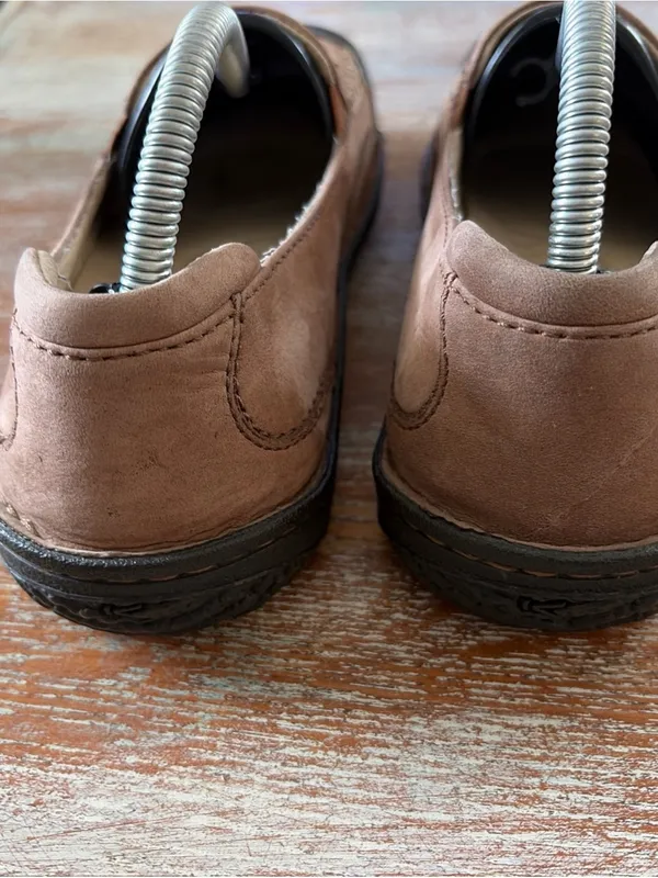 Keen Brown Suede Leather Cusho Loafers Women’s Walking Shoes Size 7M 37.5 - Image 5