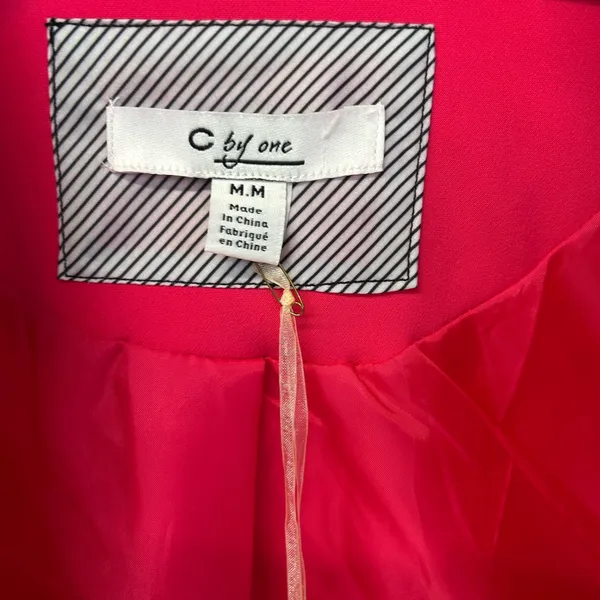NWT C by One Chic Magenta Women's Medium Blazer Pink - Image 3