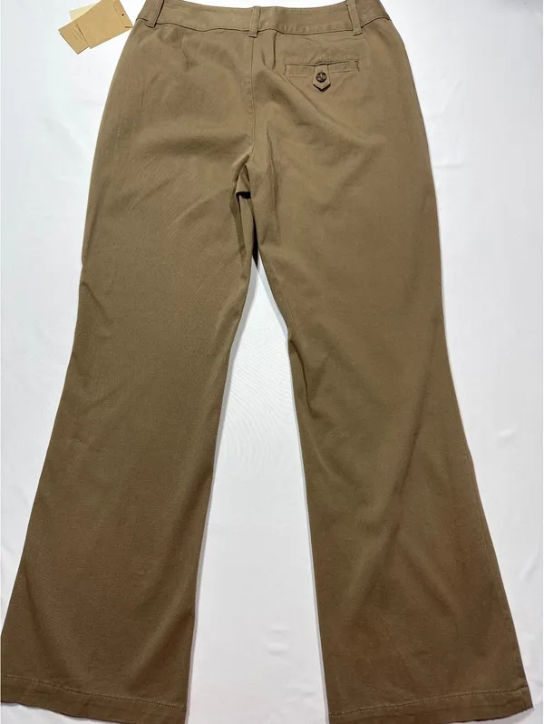 Coldwater Creek Petite Bootcut Twill Pants - Natural Waist - Image 9