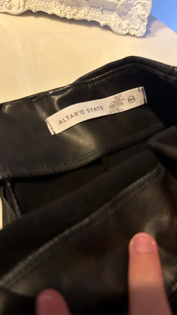 Altar'd State Leather Skirt Black - Image 2