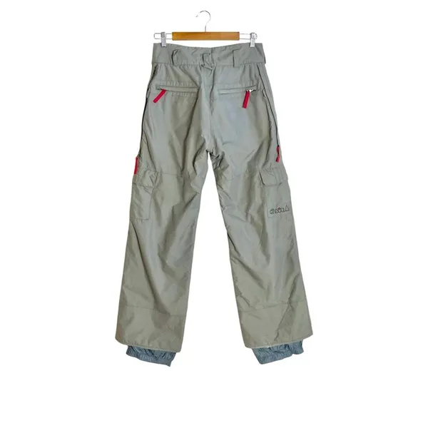 Burton VTG Y2K Womens High Rise Insulated Snowboard Ski Cargo Pants Olive Size S - Image 3