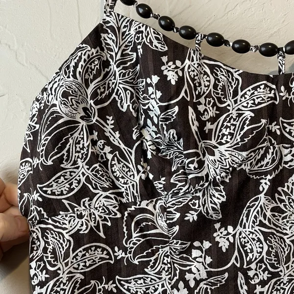 Women's Top Y2K‎ 100 Cotton Babydoll 90s Espresso Brown 8 Gilmore Girls Thin - Image 4