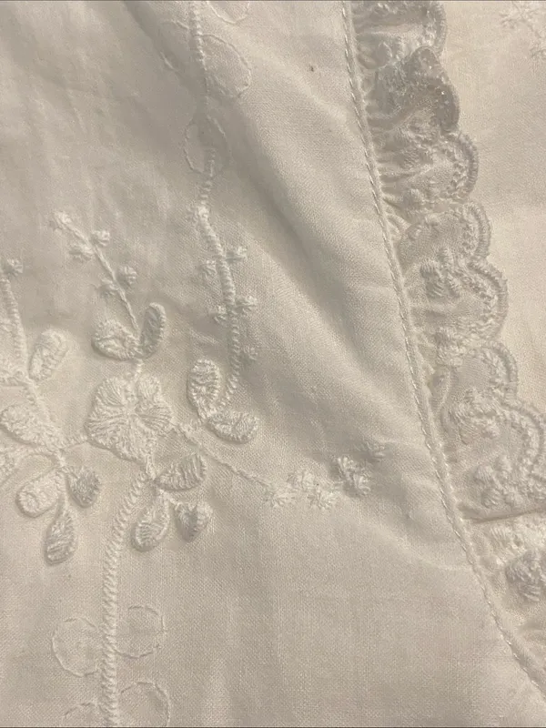 Arula Cotton White Lace Tie Front Tank Vest NWT 2X - Image 3