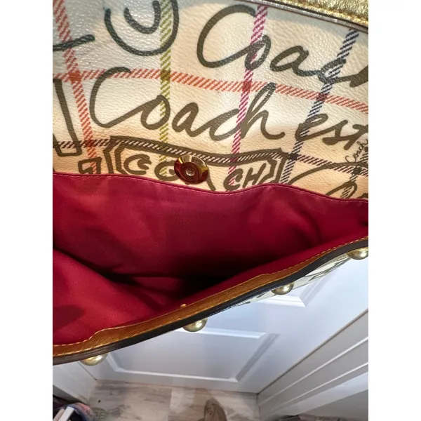 Coach Heritage Tattersall Poppy Graffiti/Pop-Art Tote - Image 5