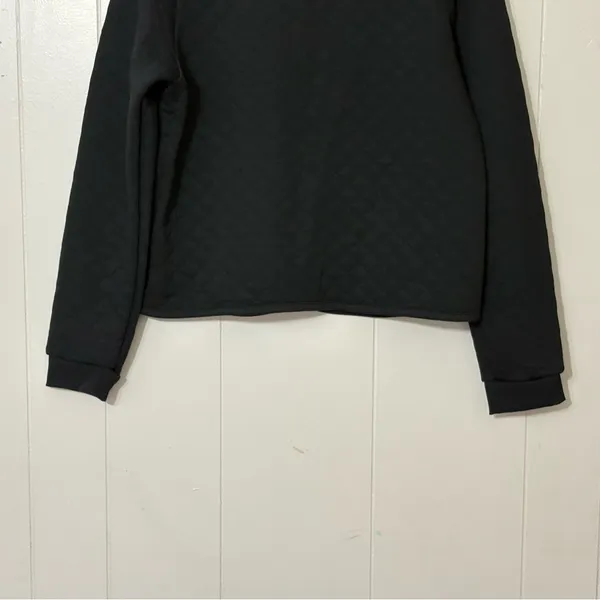 Marine Layer Corbet Quilted Bomber Jacket Black Size M Lightweight Zip Up - Image 16