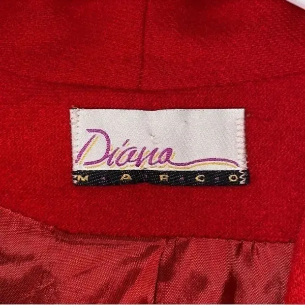 Diana Marco Red Blazer/Jacket Red Size XL - Image 5
