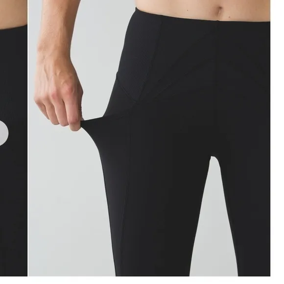Lululemon‎ exquisite crop high rise black 2 - Image 4