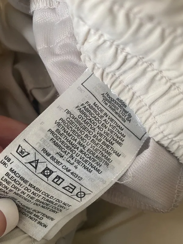 Adidas Parachute Jogger Pants 4 Stripe Beige XL Women’s NWOT - Image 5