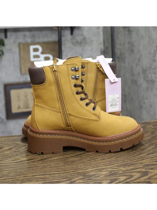 NWT Wild Fable Womens Marlowe Hiker Ankle Boots 94463110 Tan Brown 7M - Image 9