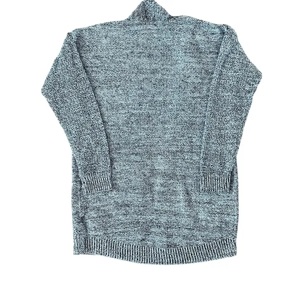H&M Conscious Marled Black and White Knit Open Front Cardigan | S - Image 2