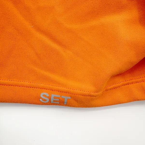 SET ACTIVE Womens Orange Sportbody Athleisure Shortysuit Athletic Romper Size M - Image 5