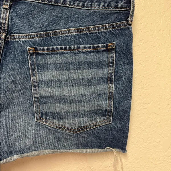 OLD NAVY OG High Rise Denim Blue Patriotic Shorts Size 18 - Image 8