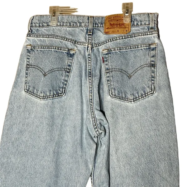 Levi's 561‎ Loose Fit Straight Leg Jeans Size 12 Light Wash Button Fly Vintage - Image 6