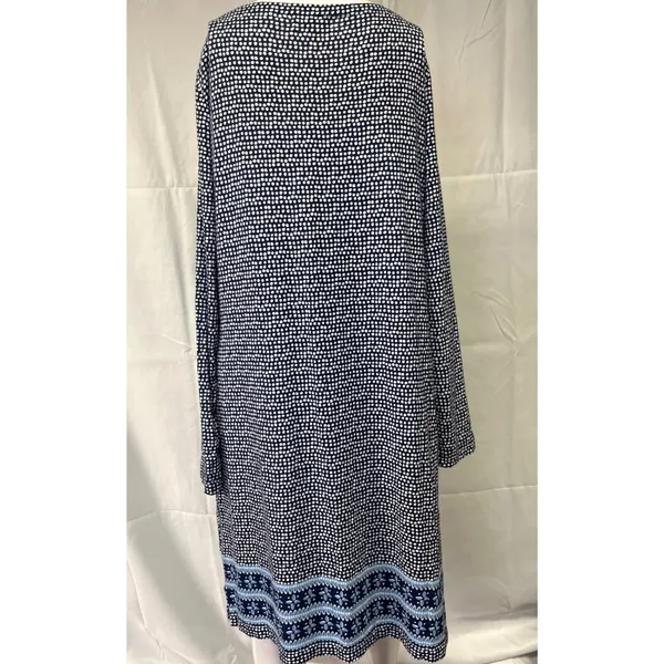 Vineyard Vine Women's Blue Dotted/Dress Shift Sz M SKU 4105 - Image 2