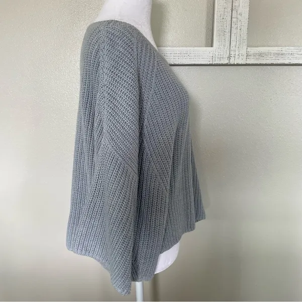 Free People Women's Light Blue Sweater - Image 2