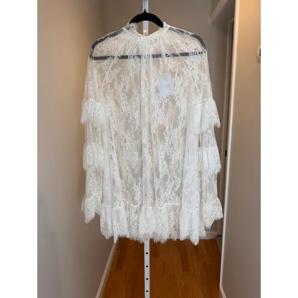 Stone Cold Fox X Revolve Mia Mini Dress White Lace Size XS - Image 6