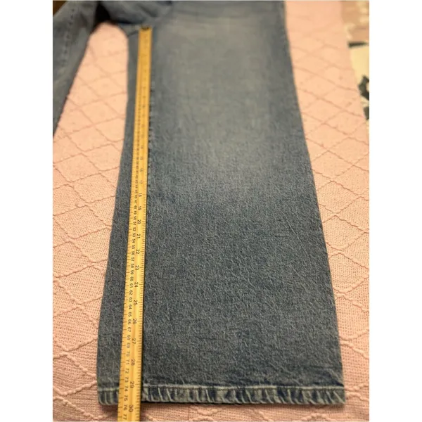 Time and Tru Women Medium Wash High-Rise Wide Leg Jeans NWT Size1 18. - Image 14
