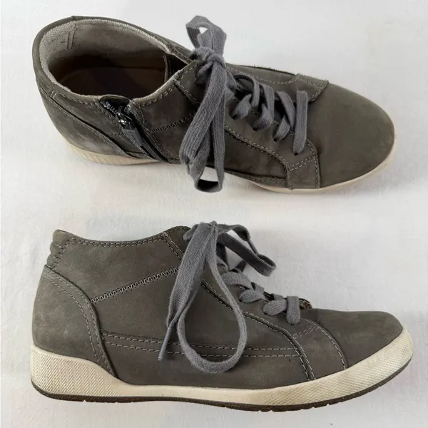 Dansko Onyx Mid Top Milled Nubuck Leather Sneaker in Slate Size 8 or‎ 38 - Image 2