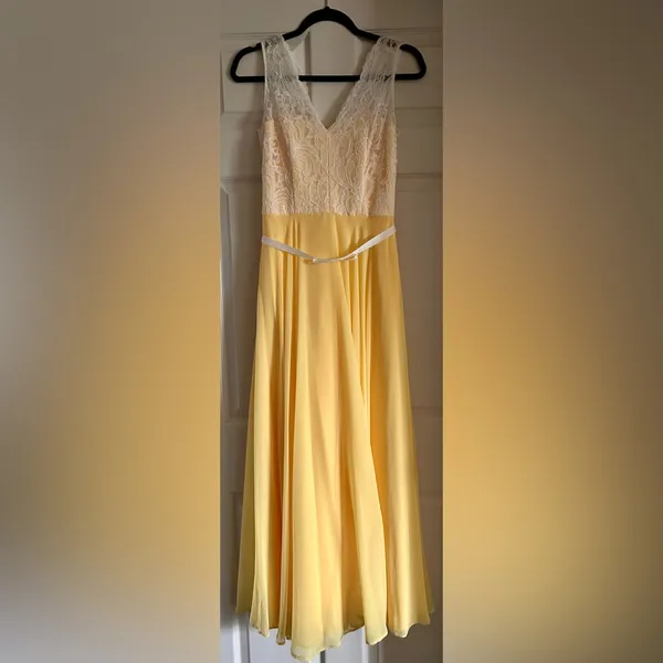 After Six Whimsical Lace Bodice V-Neck Romantic Dress‎ Sz 4 Fairycore Cottage - Image 9