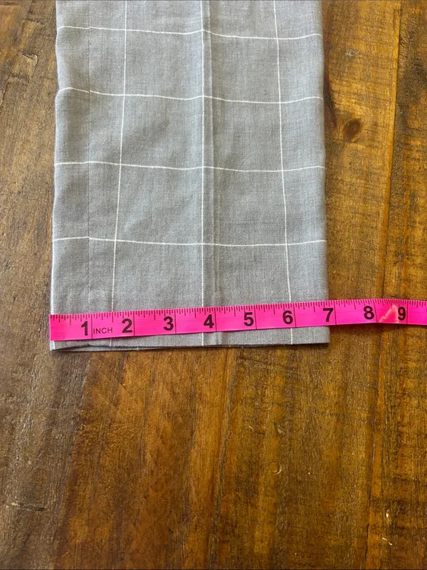 Ann Taylor Gray Windowpane Cropped Dress Pants - Image 12