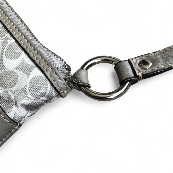 Coach Gray and White Crossbody Bag with Animal Print - Image 8