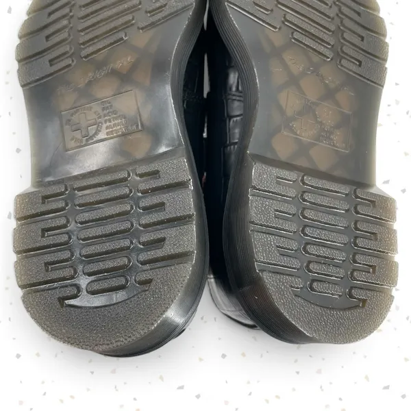 Dr. Martens Elphie Black Croc Mary Janes Pointed Almond Toe Leather Flats Size 5 - Image 12