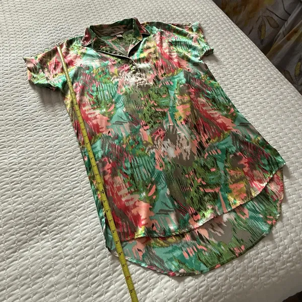 Victoria’s Secret Colorful Multi Color PJ Pajama Sleep Shirt Gown Sz M Medium - Image 2