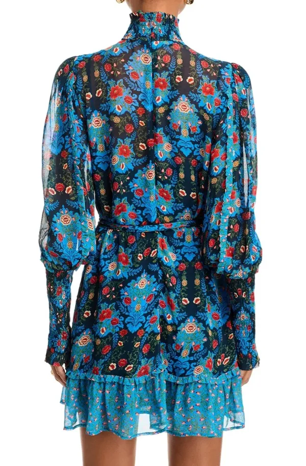 Farm Rio Arabesque Floral Pleated Dress - Image 3