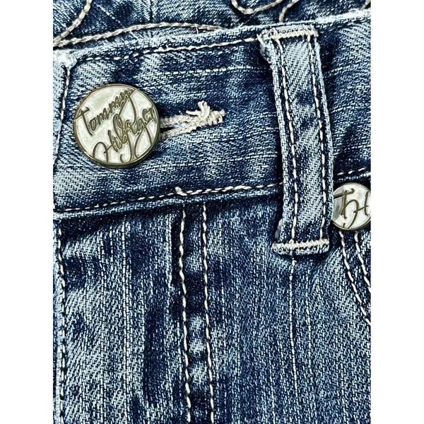 VTG‎ Tommy Hilfiger Jeans Women Sz 8 Bootcut Modern Rise Blue Denim Y2K Classic - Image 11