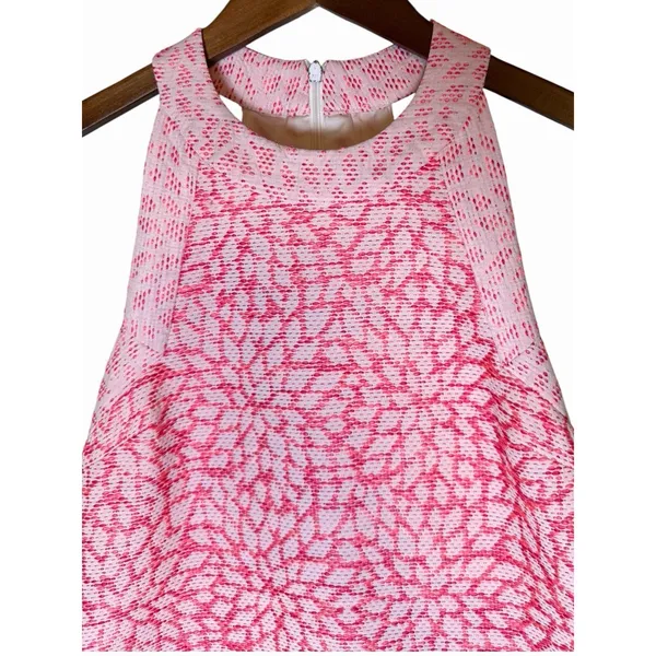 Hutch Anthropologie Pink White Embroidered Halter Mini Shift Dress Small - Image 6