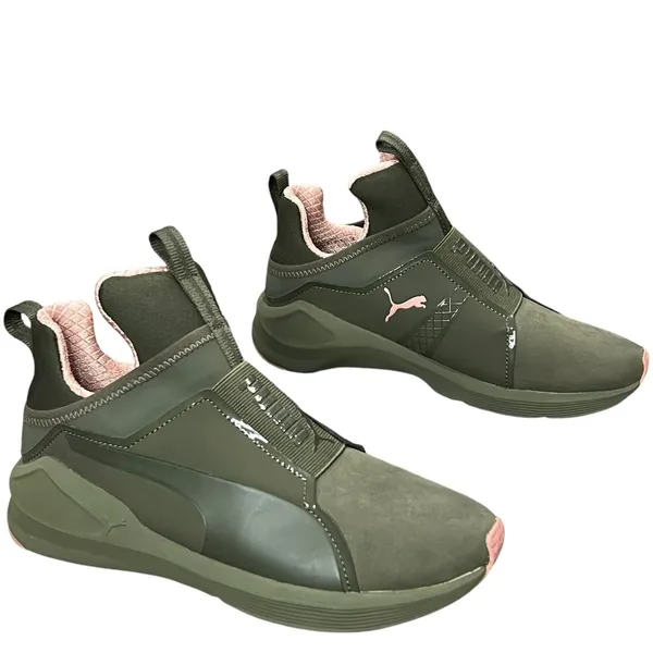 Puma Shoes Womens 6.5 Nubuck Naturals Fierce Core‎ Slip On Comfort Sneakers NWOT - Image 6