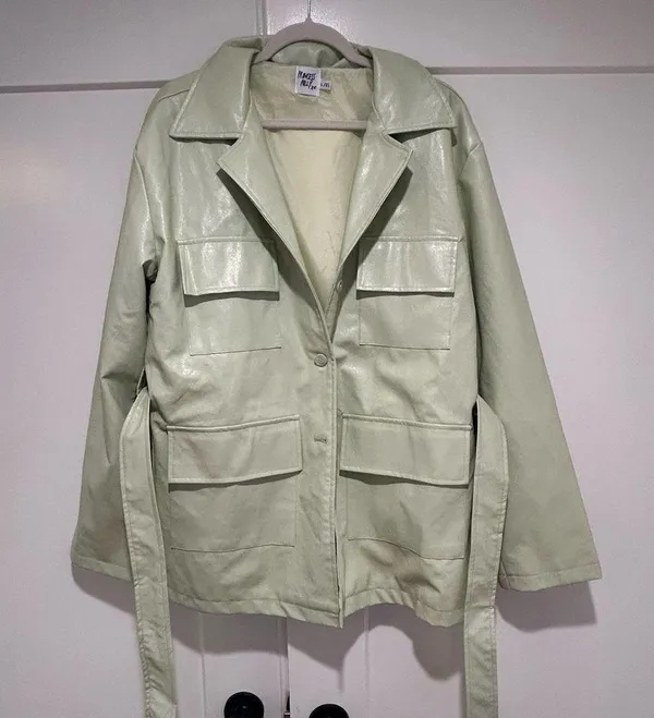 Princess Polly Vegan Leather Coat - Image 2