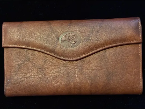Vintage Buxton Heiress Organizer Clutch Wallet Cowhide Leather Long Bifold - Image 5