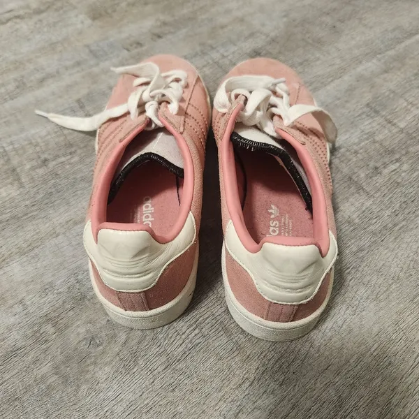 Adidas Pink Campus Sneakers Size 7 - Image 3