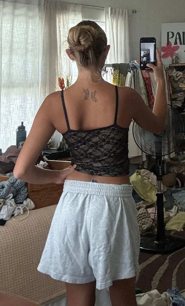 Black Lace Tank Size XS - Image 2