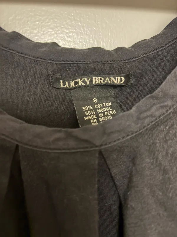 Lucky Brand Vintage Navy Spaghetti Strap Dress S - Image 2