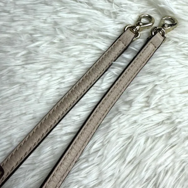 Beige Gold Crossbody Replacement Strap Tan - Image 2