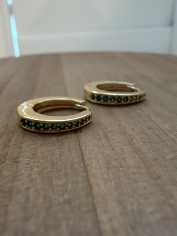 Bijoux + Spice Joy Hoops Green - Image 8