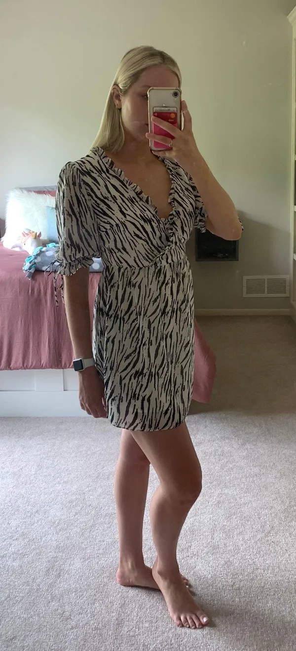 Showpo Zebra Mini Dress - Image 2