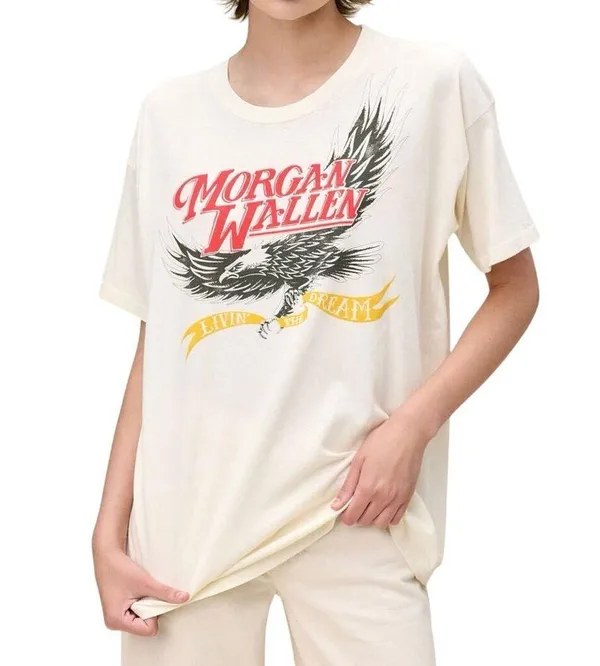 DAYDREAMER Morgan Wallen Livin the Dream Merch Tee Size M New w/o Tag MSRP $85 - Image 2