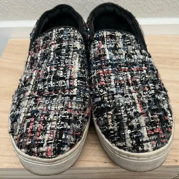Sam Edelman Twill Knit Lacey Platform Sneakers 6‎ - Image 2