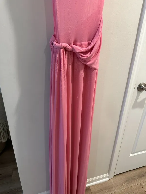 MISHA The Sisal Mesh Maxi Dress in Orchard Pink Size Medium - Image 9